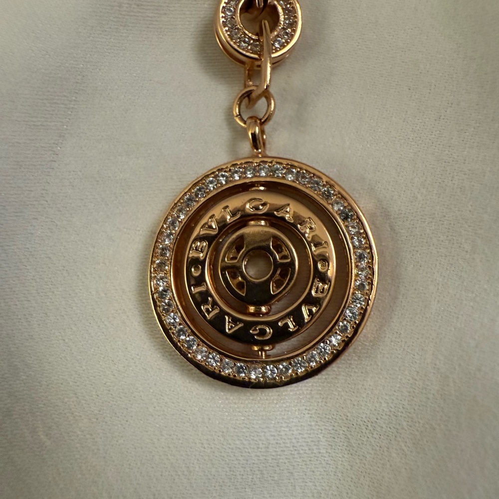 Bulgari Gold Wheel Necklace